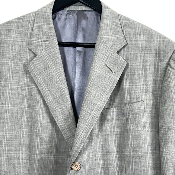 Ralph Lauren Purple Label Douglas 603 Grey Check Wool/Cashmere Blazer Men's 42L - Picture 3 of 11